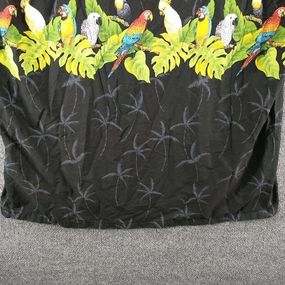 Aloha Republic Men's Button-Up Shirt Multi 3XL Short Sleeve Parrot Hawaiian - Picture 8 of 13